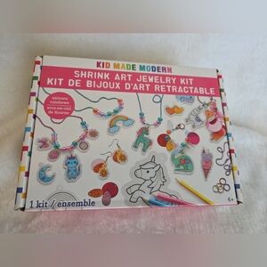 Kid Made Modern - Shrink Art Jewelry Kit - Unicorn Rainbows